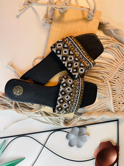 Black Boho Sandal