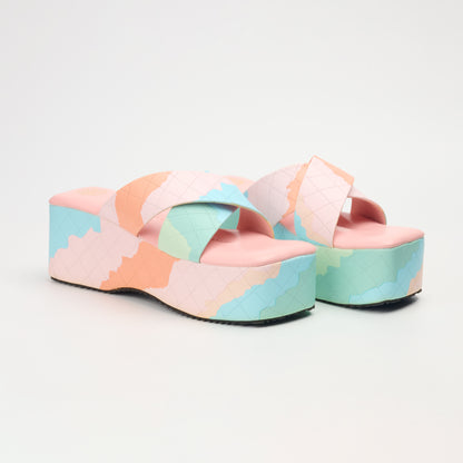 Women Platform Sandals Pastel