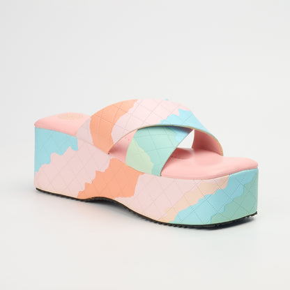 Women Platform Sandals Pastel